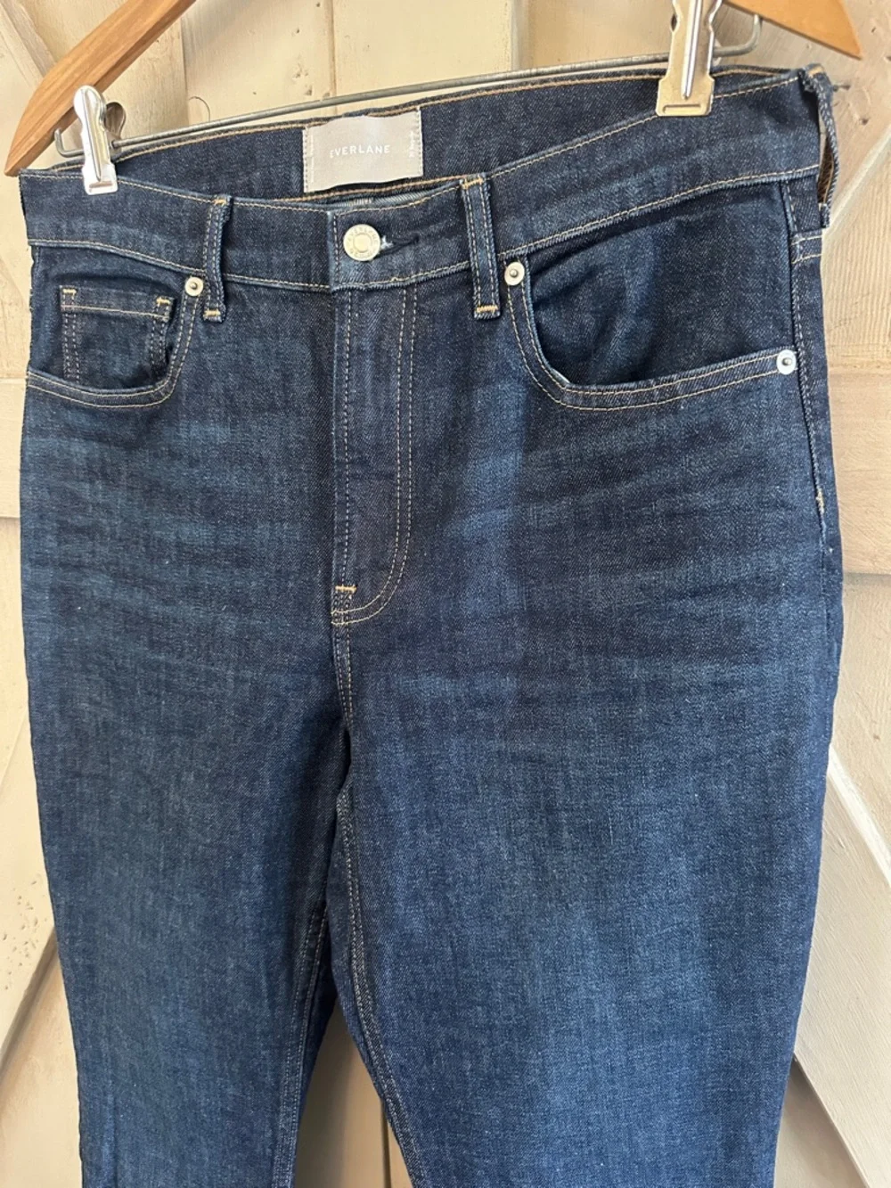 Everlane Dark Blue Cropped Ankle Jeans - Picture 3 of 10